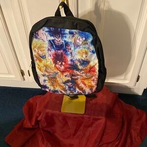 DRAGON BALL Z BACK‎ PACK/BOOK BAG  WITH AJUSTABLE  STRAPS NWOT